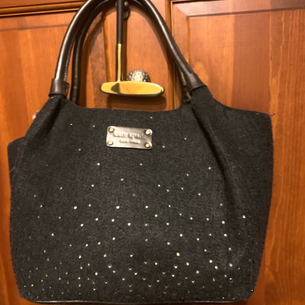 Kate Spade Grey Rhinestone Studded Purse